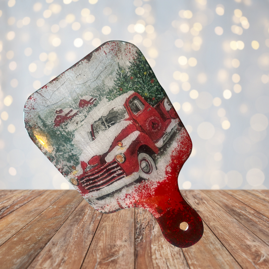 Rustic Christmas Truck Cheese Board